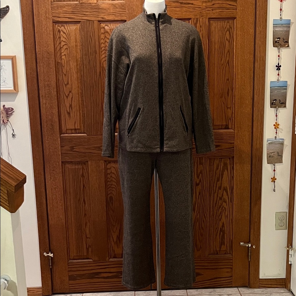 Jones New York Sport cotton pants & jacket set L